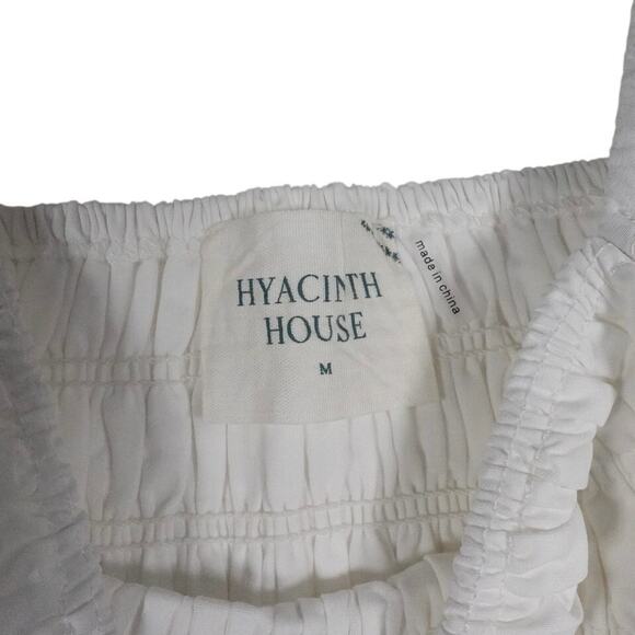 New Tuckernuck Hyacinth House White Smocked Puff Sleeve Catarina Dress M 1741-20 - Picture 10 of 14